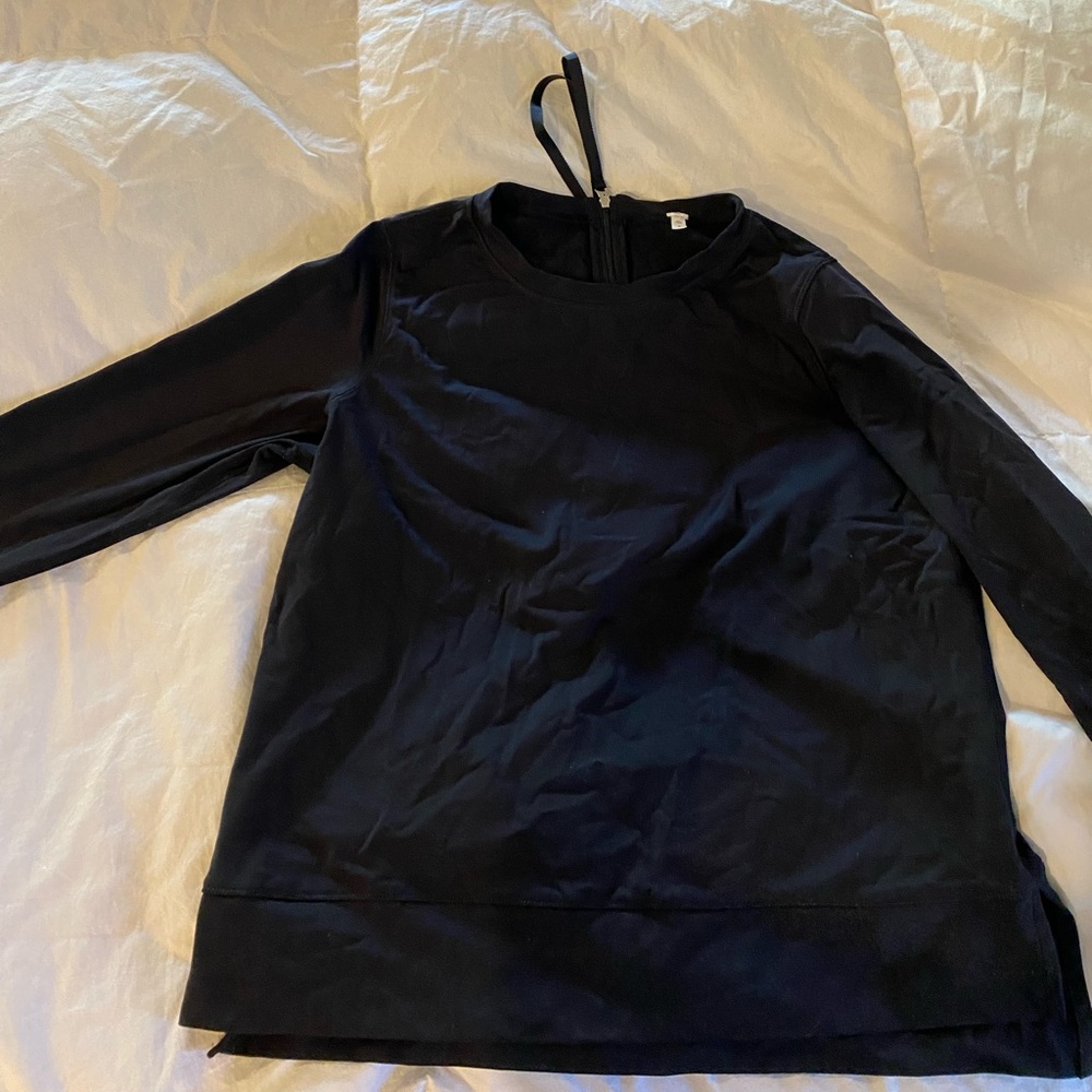 Lululemon long sleeve crop shirt with scuba zip
